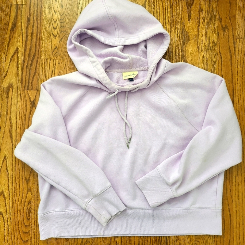 Universal Thread Croppee Women's Hoodie, Lilac, Size XXL